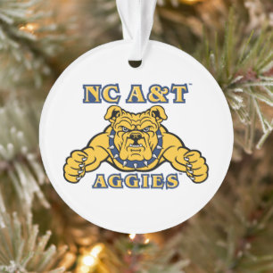NC A&T Aggies Aggie Bulldog Ornament