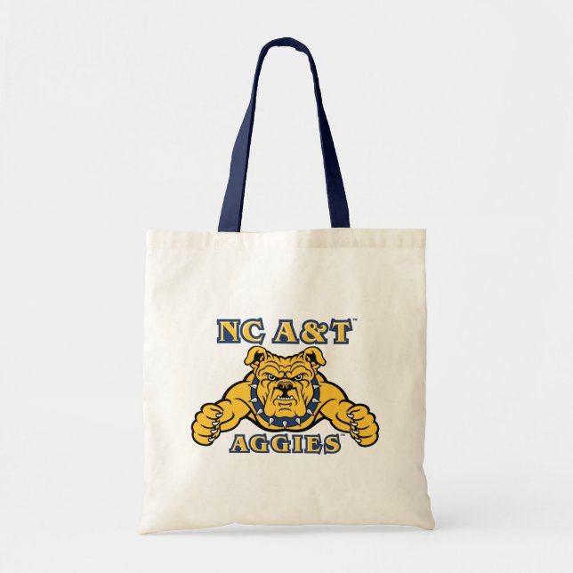 NC A&T Aggies | Aggie Bulldog Tote Bag (Front)