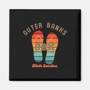 Nc Obx Retro Beach Family Vacation Outer Banks Fli Magnet