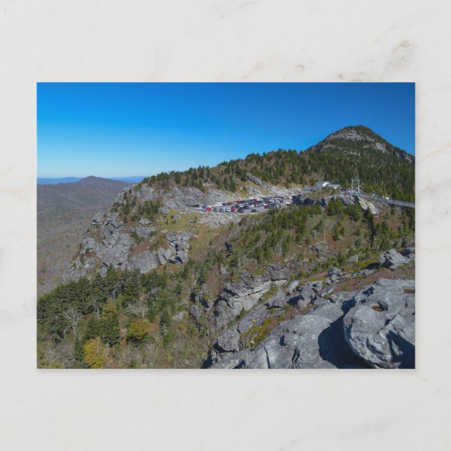 NC Scenic Grandfather Mountain View Photograph Postcard (Front)