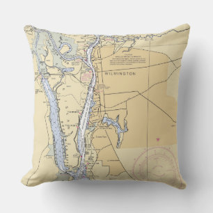 NC_Wilmington and Cape Fear Throw Pillow