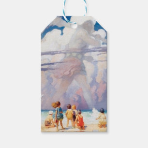 NC Wyeth The Giant Artwork Beach Coastal Gift Tags