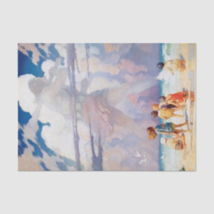 NC Wyeth The Giant Artwork Beach Coastal Tissue Paper