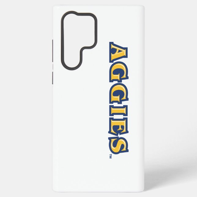NCA&T State University | Aggies Wordmark Samsung Galaxy S22 Ultra Case (Back)