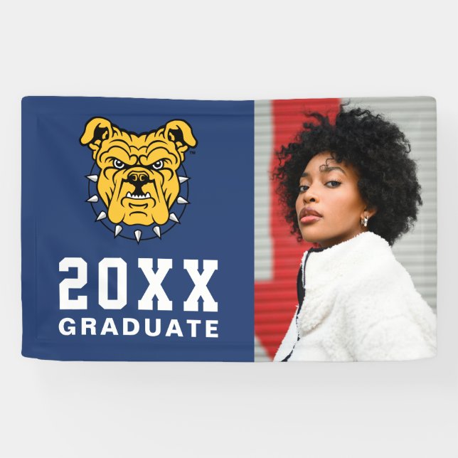 NCA&T State University | Bulldog Face Banner (Horizontal)