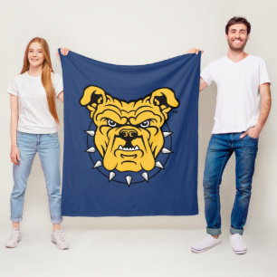 NCA&T State University   Bulldog Face Fleece Blanket