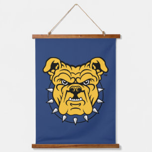 NCA&T State University Bulldog Face Hanging Tapestry