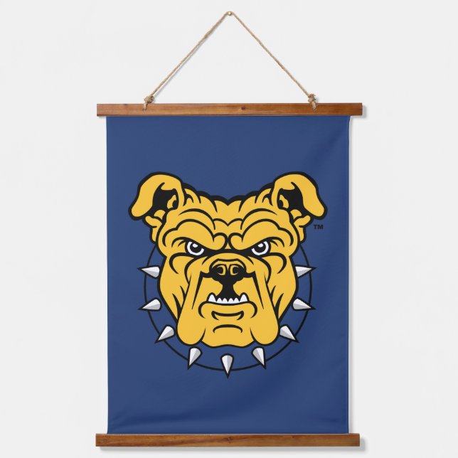 NCA&T State University | Bulldog Face Hanging Tapestry (Front)