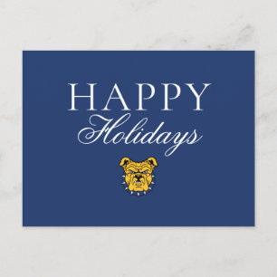 NCA&T State University   Bulldog Face Holiday Postcard