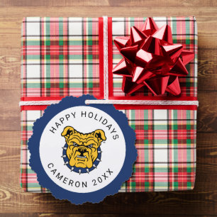 NCA&T State University Bulldog Face Ornament Card