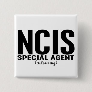 NCIS Special Agent In Training 1 2 Inch Square Button