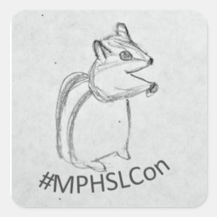 NCN/MLG's Chipmunk Square Sticker