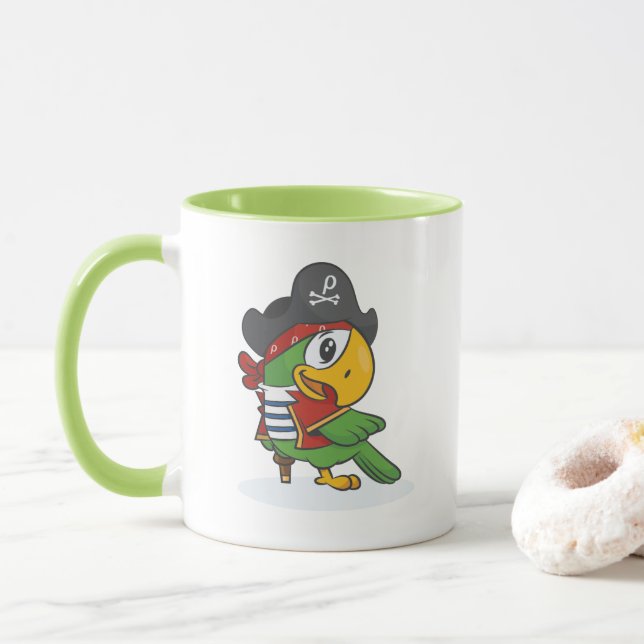 nCoder Parrot Mug (With Donut)