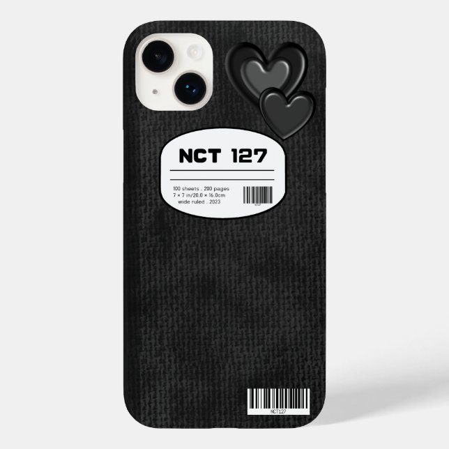 NCT 127 coque iphone de couverture Carnet inspiré (Verso)