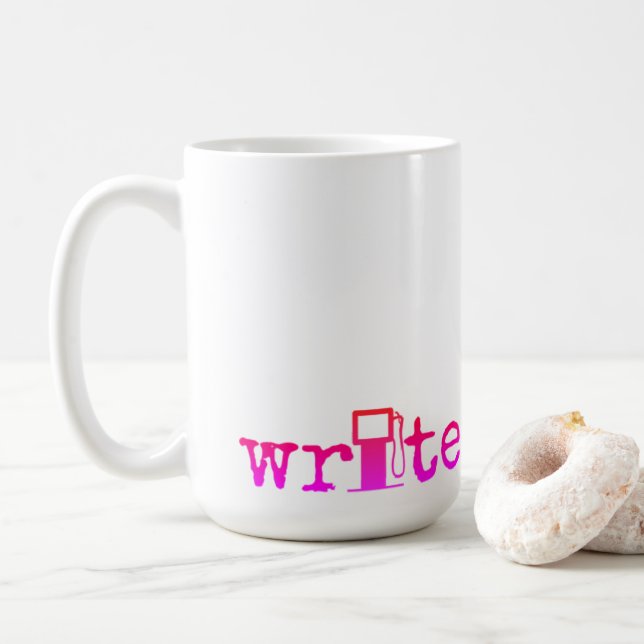 ND for ES - WRITER’S FUEL Jumbo Ombré Text Mug (With Donut)