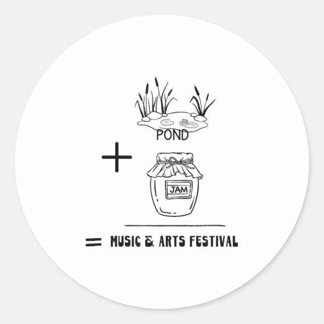 Nd Jam Rad City Michigan Michigander Music Arts Fe Classic Round Sticker (Front)