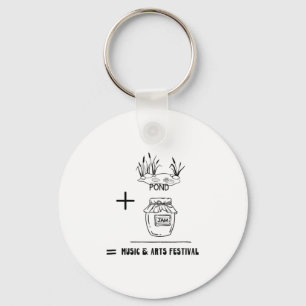 Nd Jam Rad City Michigan Michigander Music Arts Fe Keychain