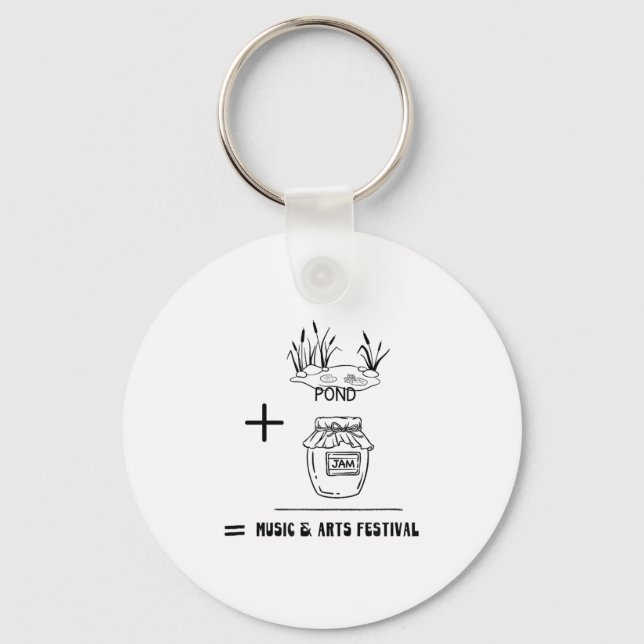 Nd Jam Rad City Michigan Michigander Music Arts Fe Keychain (Front)