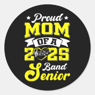 Nd Senior 2025 Mom Cl Of 2025 Graduation Classic Round Sticker