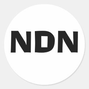 NDN decal Classic Round Sticker