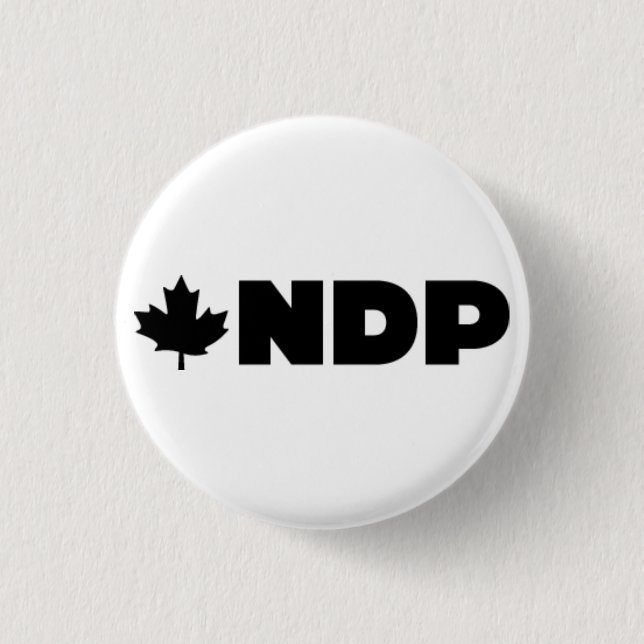 NDP Logo Alternative 1 Inch Round Button (Front)