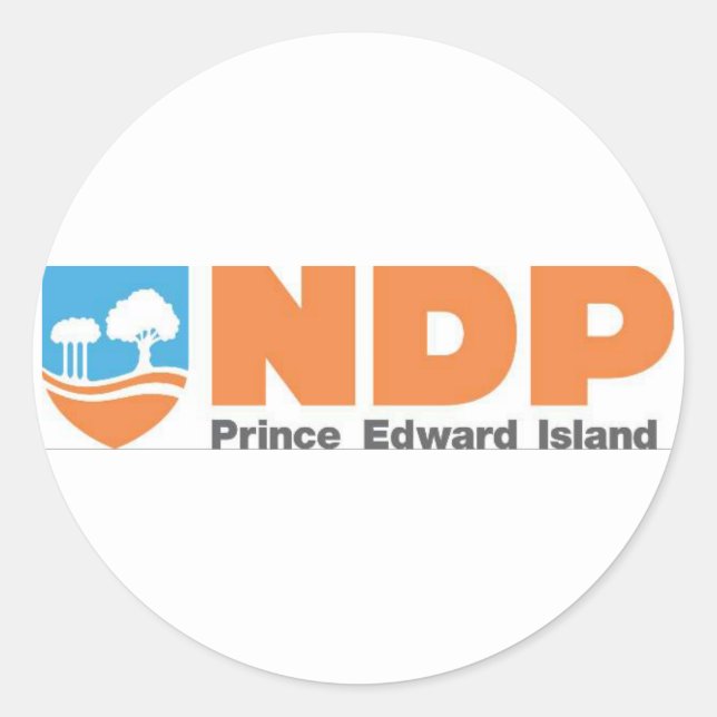 NDP Prince Edward Island Logo Classic Round Sticker (Front)