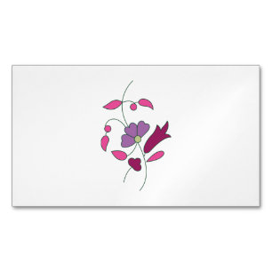 Ndrrmc Style, Soft Purple, Jazzberry Jam Magnetic Business Card
