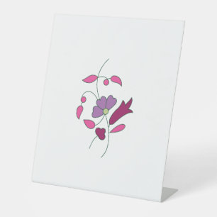 Ndrrmc Style, Soft Purple, Jazzberry Jam Pedestal Sign