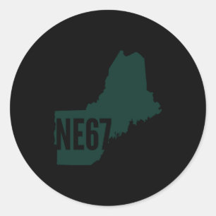 Ne67 List Long Sleeve Classic Round Sticker
