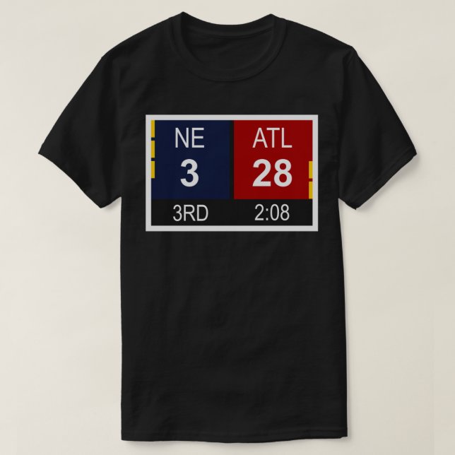 NE 3 vs ATL 28 Champions Comeback Essential T-Shir T-Shirt (Design Front)