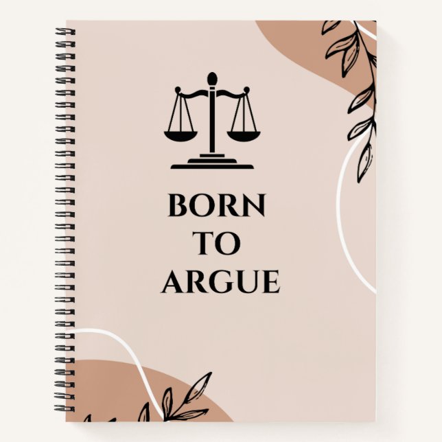 Né à Argue : Un Carnet pour les futurs avocats (Devant)