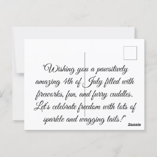 Né à Sparkle - jolie carte 4 juillet plat avec