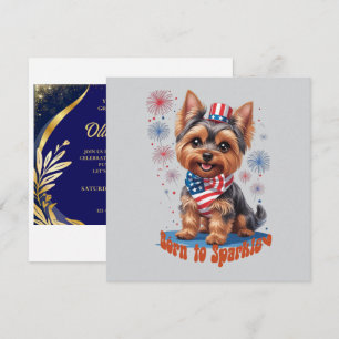 Né à Sparkle - Jolie invitation de 4 juillet