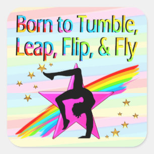 NÉ À TUMBLE GYMNASTICS STICKER