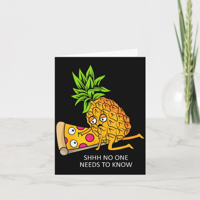 Ne Belongs On Zza Lover Funny Food Pun  Card (Front)