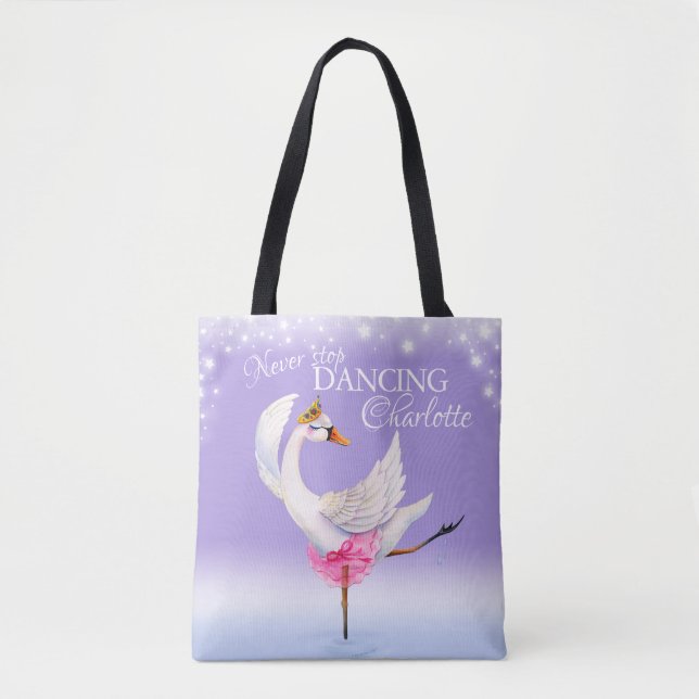 Ne cessez jamais de danser le sac pourpre d'art de (Devant)