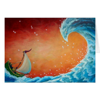 Ne courez pas un oiseau de mer - vague et voilier