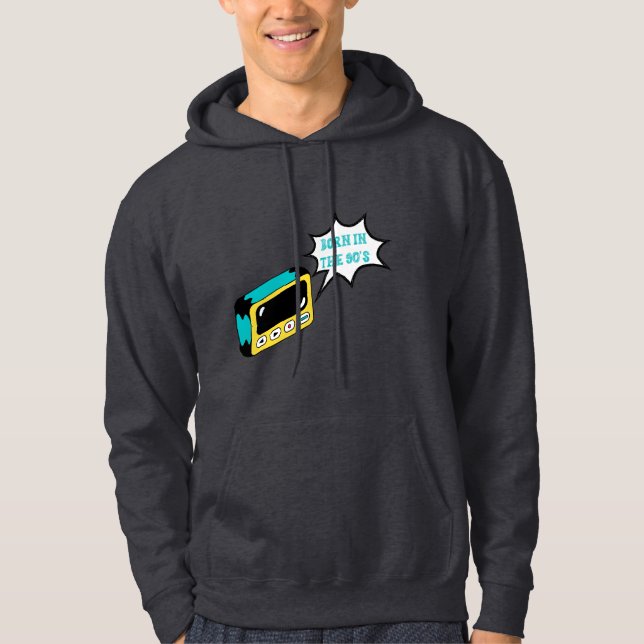 Né Dans Le Sweat - shirt à capuche Des Années 90 (Devant)