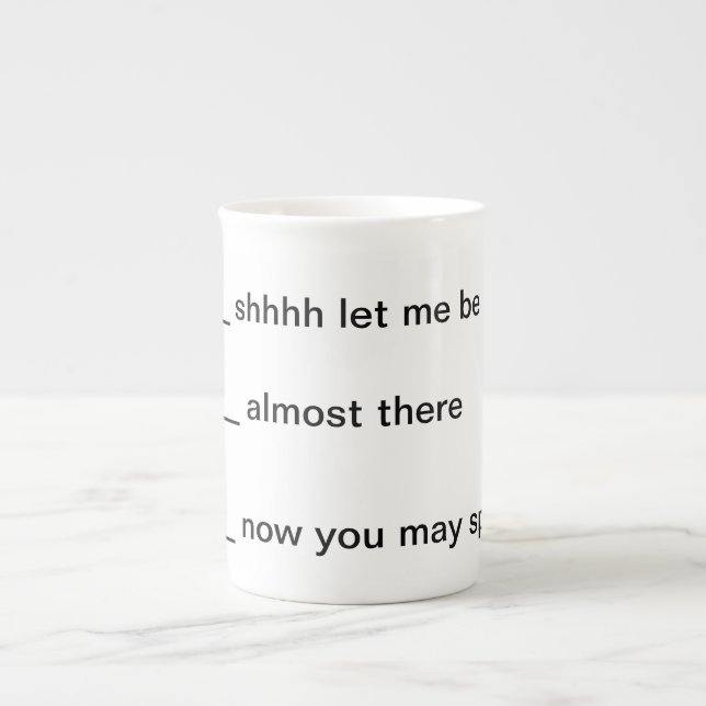 Ne dérangez pas la tasse de Joe (Devant)
