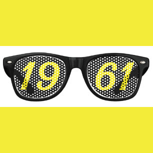 Né en 1961 Lunettes de soleil amusantes pour 65e a