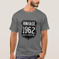 Né en 1962 âge à la perfection t-shirt hommes
