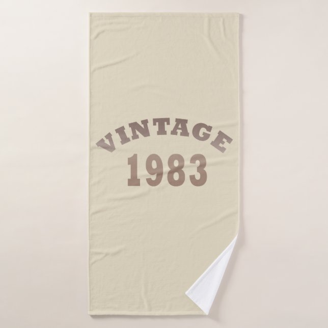 Né en 1983 cadeau d'anniversaire vintage (Serviette de bain)