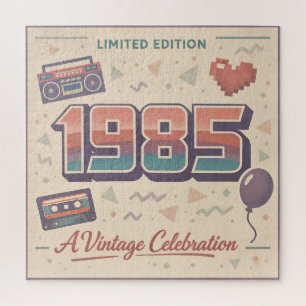 Né en 1985 Vintage Retro Puzzle Limité