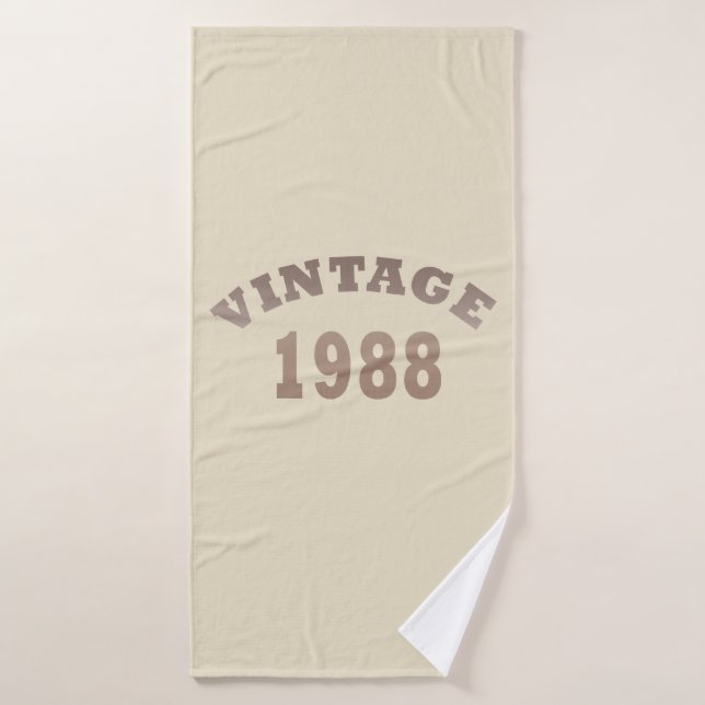né en 1988 cadeau d'anniversaire vintage (Serviette de bain)