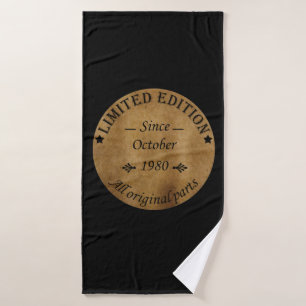 né en octobre 1980 anniversaire vintage