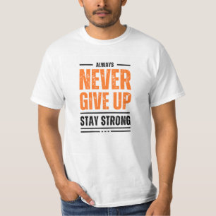 Ne jamais abandonner le T-shirt blanc pour hommes