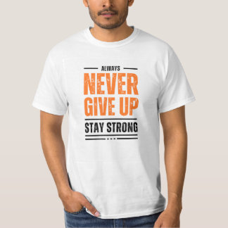 Ne jamais abandonner le T-shirt blanc pour hommes