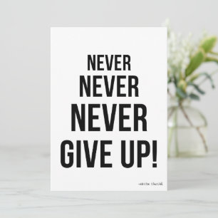 Ne jamais renoncer à la carte de motivation Winsto