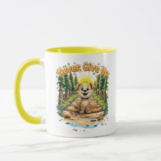 Ne jamais renoncer à l'aventure Chien Mug - Motiva
