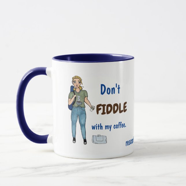 Ne joue pas avec mon café. Mug (Gauche)